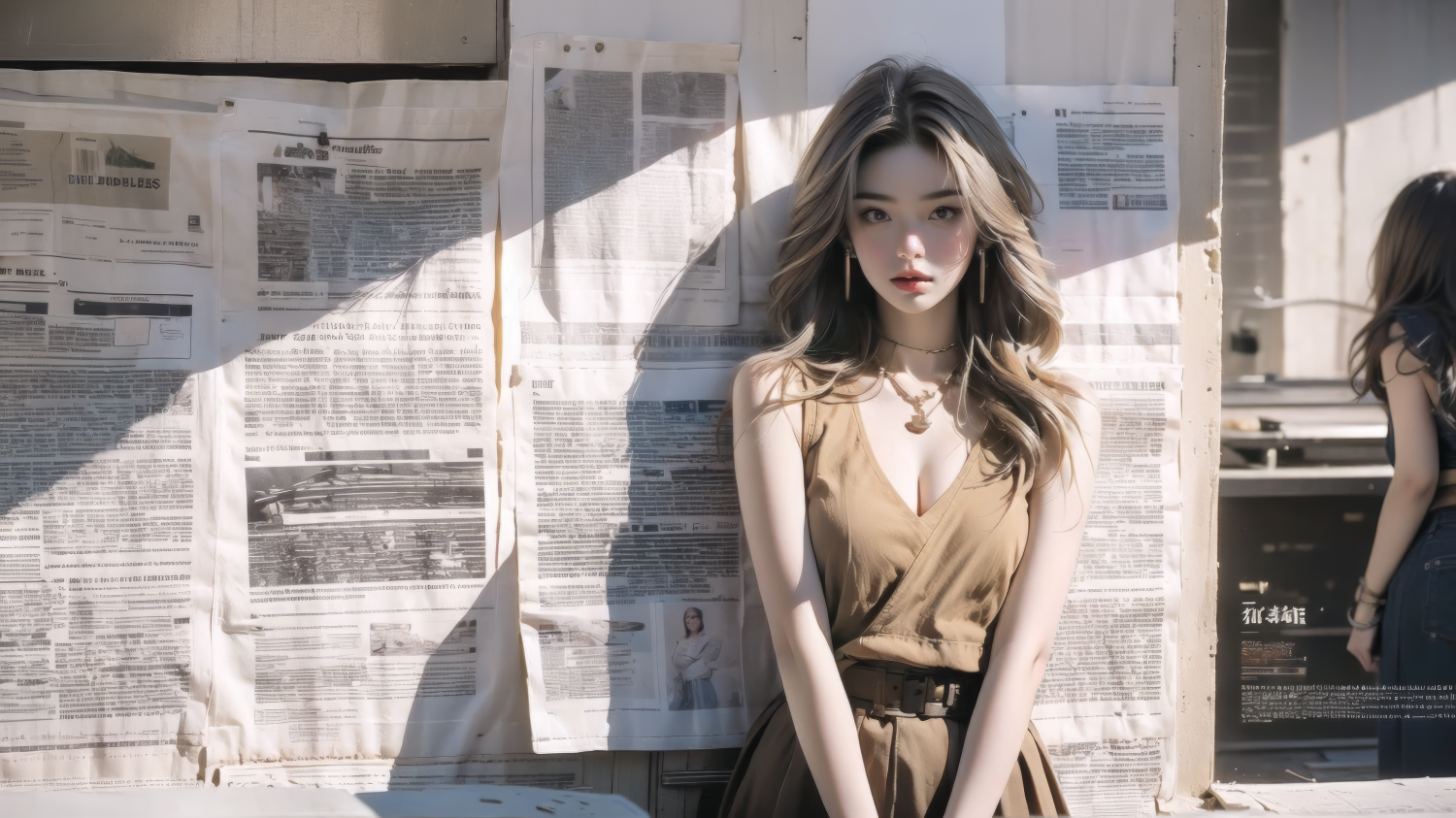 报纸女孩